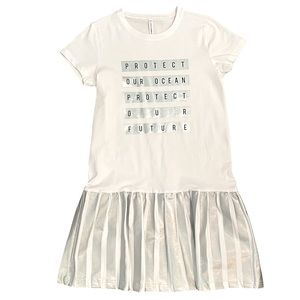 Protect Our Ocean Protect Our Future Short sleeve Dress by Coccodrillo Size 12